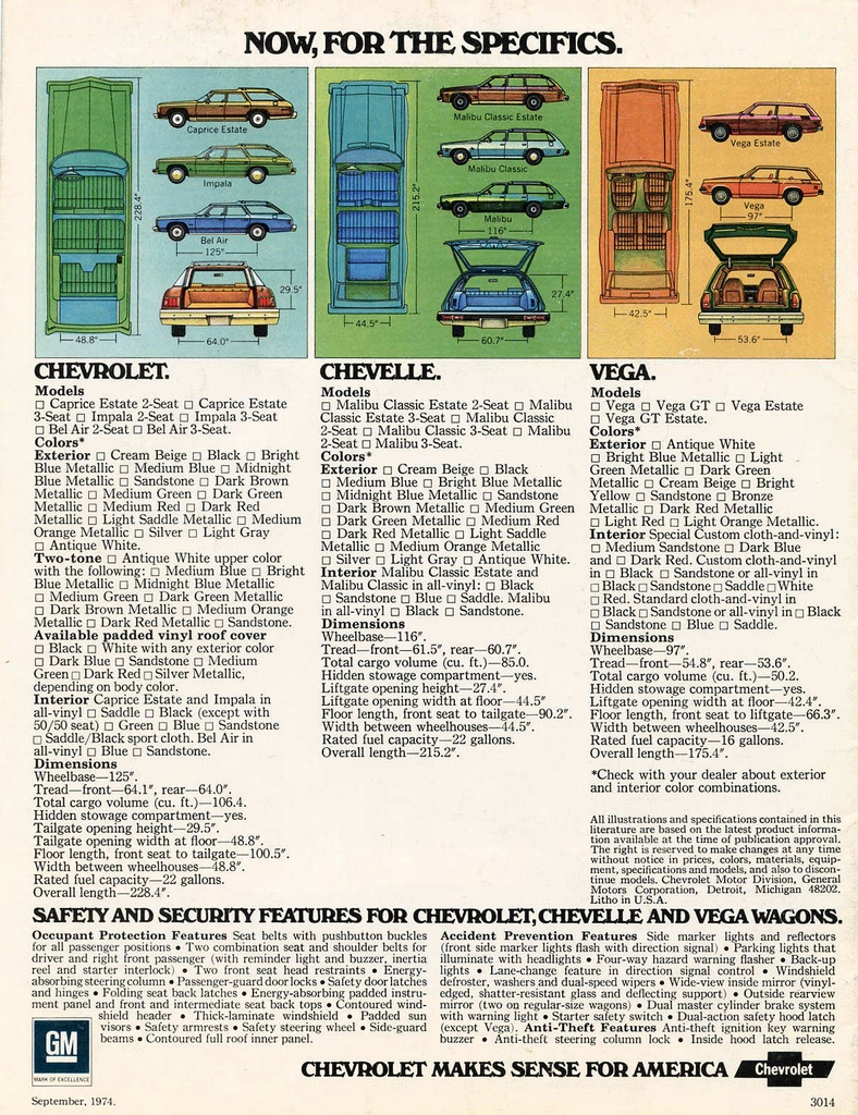 1975 Chevrolet Wagons Brochure Page 3
